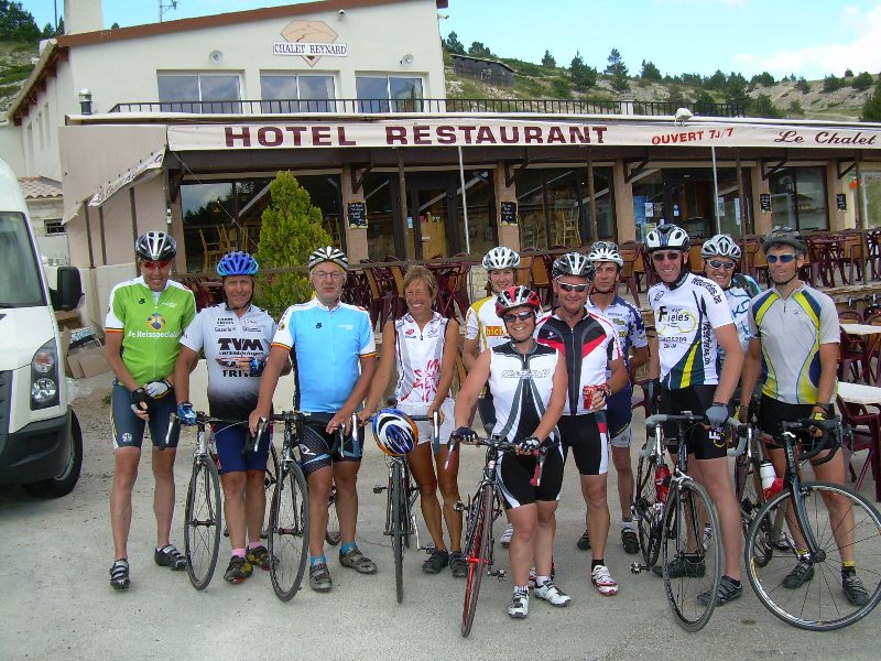 alleen maar lachende gezichten aan de Chalet Reynard