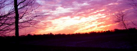 Zonsondergang over Zonhoven