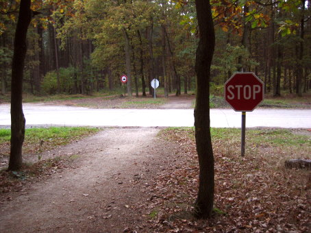 ook in de vrije natuur .... verkeersborden in overvloed